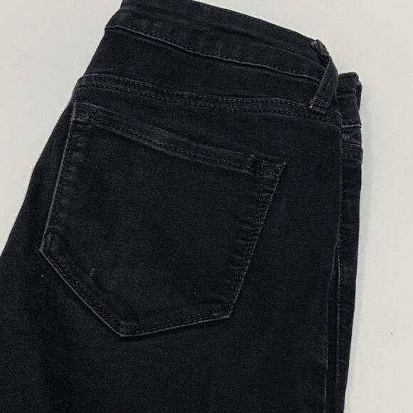 Old Navy Women's Jeans Rockstar Skinny Mid-Rise Slim Fit Black Dark Wash Size 4R - Picture 7 of 8